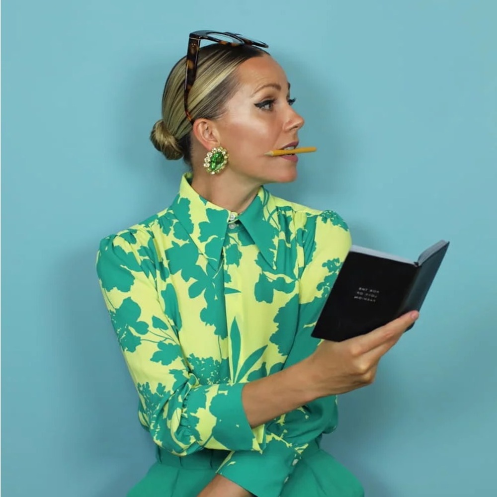 Halogen x Atlantic Pacific blouse.  Worn once.  Excellent condition